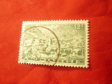 Timbru 12 fr. verde Andorra 1948 - Peisaj , stampilat