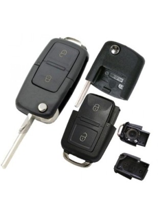 Carcasa cheie Volkswagen tip briceag cu 2 butoane foto