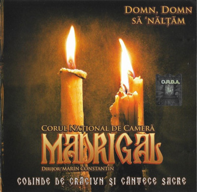 CD Corul Național De Cameră Madrigal &amp;lrm;&amp;ndash; Colinde De Crăciun Și C&amp;acirc;ntări Sacre foto