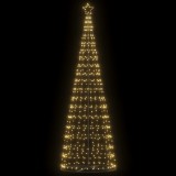 vidaXL Pom de Crăciun LED 550 LED-uri Alb Cald 304 cm