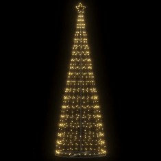 vidaXL Pom de Crăciun LED 550 LED-uri Alb Cald 304 cm 4016452