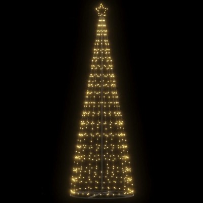 vidaXL Pom de Crăciun LED 550 LED-uri Alb Cald 304 cm foto