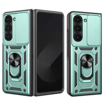 Husa pentru Samsung Galaxy Z Fold6 F956, Techsuit, CamShield, Verde foto