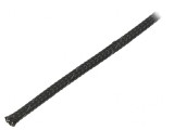 Trese din Poliester Neagră 4mm Rolă