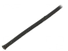 Trese din Poliester Neagra 4mm Rola foto