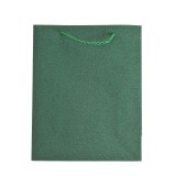 Punga de cadou verde cu sclipici 25 cm