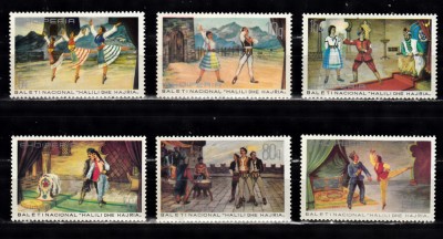 A12 S1 6 - Timbre foarte vechi - Albania - baletul national foto