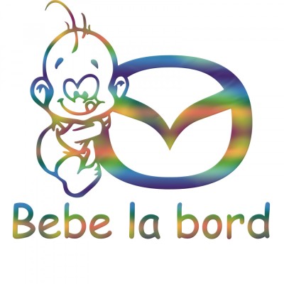 Sticker Mazda Baby on Board , Autocolant Siguranta Bebelus la Bord foto