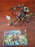 LEGO Legends of Chima 70130: Sparratus' Spider Stalker lansat in 2014 contine 292 piese, set mai rar de colectie in stare foarte buna