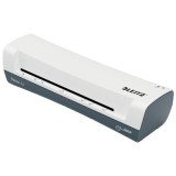 Laminator Leitz iLAM Home, A4, kit folii laminare inclus, alb-gri