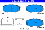 ATE 13.0460-5641.2 set placute frana,frana disc