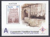 SPANIA 2000 EXPOZITIA FILATELICA NATIONALA AVILES/ASTURIAS BLOC MNH