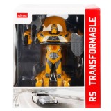 Masina transformabila cu telecomanda, Rastar, Mercedes AMG GT3, 1:14, Galben
