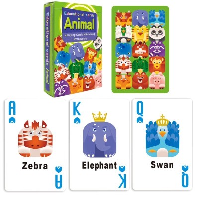 CARTI DE JOC ROYAL EDUCATIVE CU ANIMALE foto