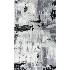 Covor modern Rose 506, negru, 200 x 300 cm