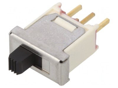 Comutator Glisant 2 Pozitii ON-ON 0.4A 20VDC THT foto