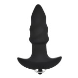 Plug anal LOVING JOY Dart Vibrating Butt Plug, cu vibrator bullet detașabil, 7 funcții de vibrație, lungime 8 cm, negru