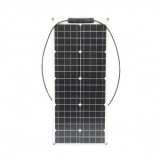Panou solar 50W fotovoltaic monocristalin, flexibil, cablu si conectori MC4 Breckner Germany