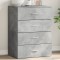vidaXL Servantă, gri beton, 60x39x80 cm, lemn compozit 840530