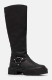 Steve Madden cizme Glimmer femei, culoarea negru, cu toc plat, izolare usoara, SM11003331