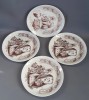SET PATRU FARFURII CERAMICA FRANTUZEASCA LES FROMAGES - GIEN FRANTA