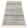 Covor Berber Agadir G0522 cremă si gri Franjuri shaggy pletos, 200x290 cm, Dreptunghi, Polipropilena