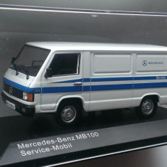 Macheta Mercedes-Benz MB100 1982 Service Mobil - Whitebox 1/43