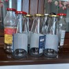 8 Sticle pentru bulion cu rate si capace