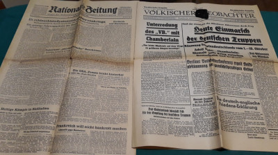 LOT 5 ZIARE GERMANE WW2 * PERIOADA 1938- 1943 *5 foto