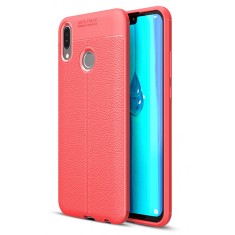 Husa TPU OEM Litchi pentru Huawei Y9 (2019), Rosie