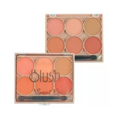 Paleta 6 farduri de obraz, Makeup, Pink Key Blush, Sweet Cheek, 01 foto