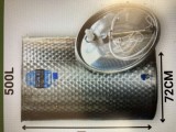 Vand cisterna inox cu capac flotant și fund plan &ndash; ARIA Pe
