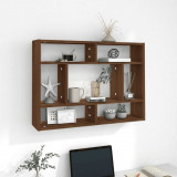 VidaXL Raft de perete, stejar maro, 75x16x55 cm, lemn compozit