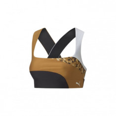 Mid Impact Safari Glam Bra Puma Black-De