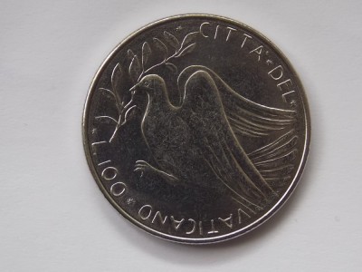 100 LIRE 1977 VATICAN-AUNC foto