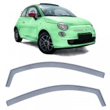 Deflector de vant, deflector de ploaie, protectie &icirc;mpotriva vantului, negru fum pentru Fiat 500 500C 312 din 07 Performance AutoTuning