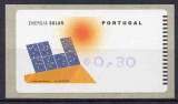 PORTUGALIA 2006, Marci de automat, Energia solara, MNH, Nestampilat
