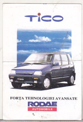bnk cld Calendar de buzunar 1996 Daewoo Tico foto