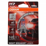 Bec Osram H7 12V 55W Night Breaker Laser Next Gen +150% Up To 150M 64210NL-01B, OSRAM&reg;