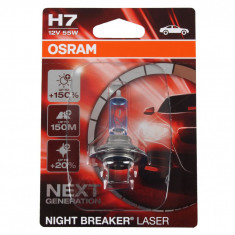 Bec Osram H7 12V 55W Night Breaker Laser Next Gen +150% Up To 150M 64210NL-01B