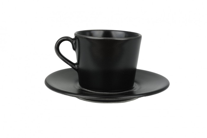 Bonna Notte Neat - Ce&Egrave;ti de espresso &Egrave;i farfurie - 80.0 cc - Por&Aring;&pound;elan - 6er set