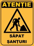 Placuta atentie sapat santuri