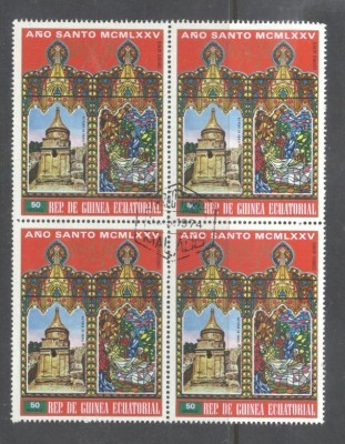 Eq. Guinea 1975 Easter 1 value x 4 Mi.533 used TA.026 foto