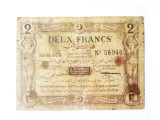 Cumpara ieftin Rara! Tunisia Protectorat Francez 2 Francs 1920,bancnota din imagini(uzata) la cel mai mic pret