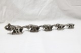 5 figurine decorative turma elefant metal