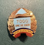Insigna aviatie utilitara RSR 7000 ore de zbor