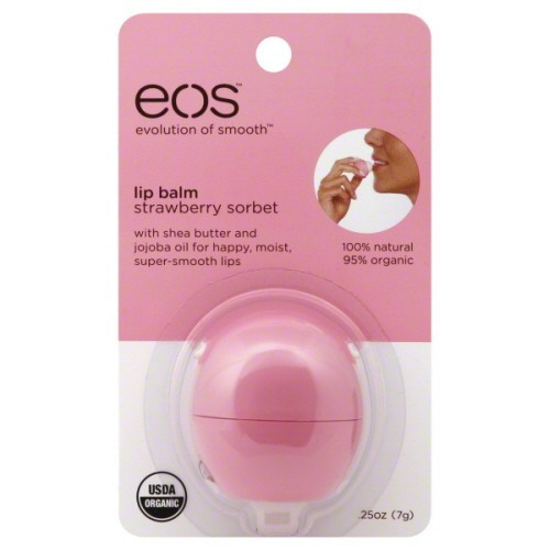 Balsam de buze EOS SPF15 Strawberry Sorbet, 7g