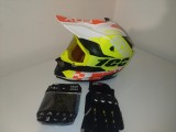 Casca moto/enduro/atv +Ochelari+Manusi+Cagula