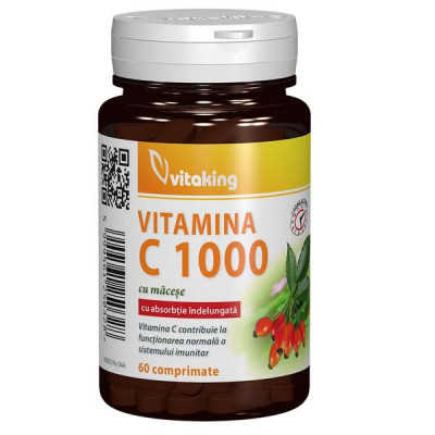 Vitamina C 1000mg cu Absorbtie Indelungata Vitaking 60cpr foto