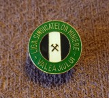 Insigna - Liga Sindicatelor Miniere din VALEA JIULUI